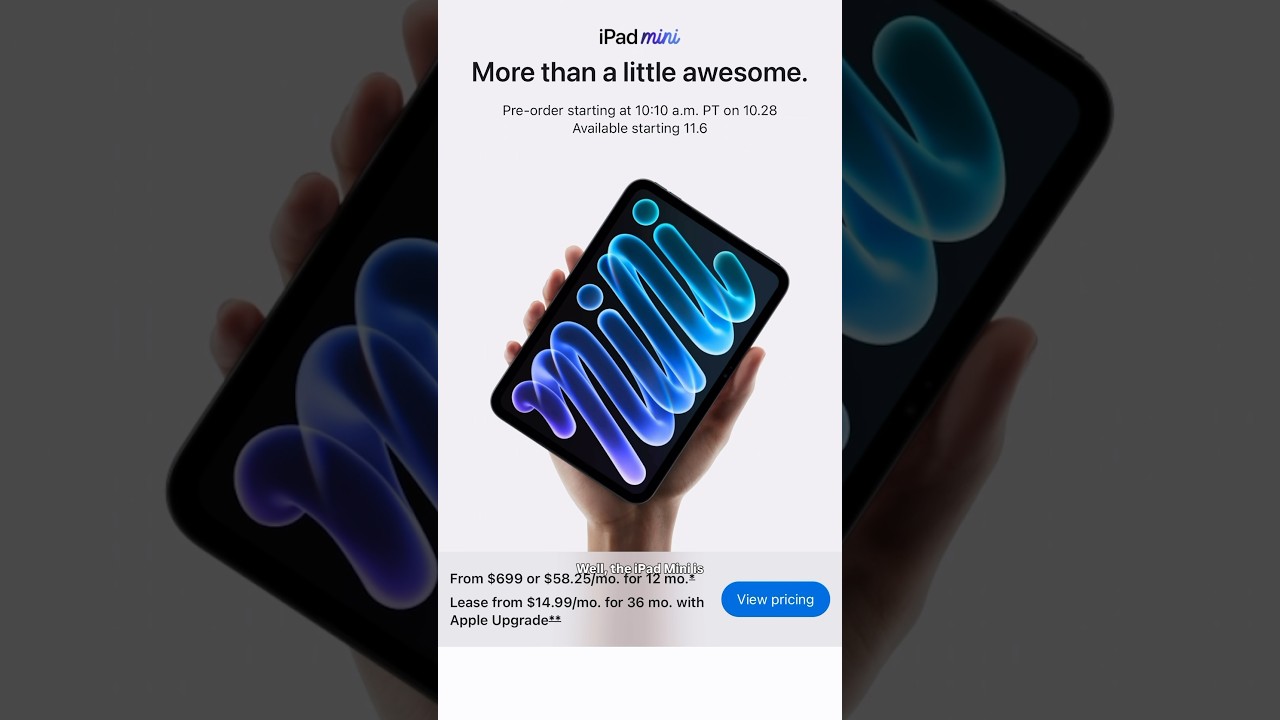Apple Announces a $699 OLED iPad Mini. What To Know