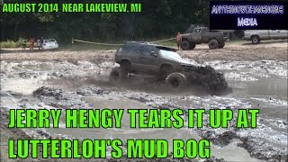 preview picture of video 'JERRY HENGY AT LUTTERLOHS MUD BOG LAKEVIEW MICHIGAN 8 30 14'