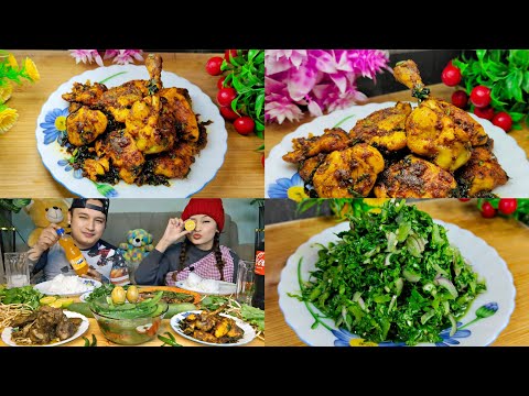 Peit Wut Kloi!! Chicken Fry + Tyrso Khleh 😋