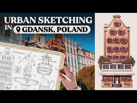 Sketch and Explore Gdansk with Me | Art & Travel Vlog