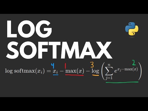 Log Softmax Explained With Python