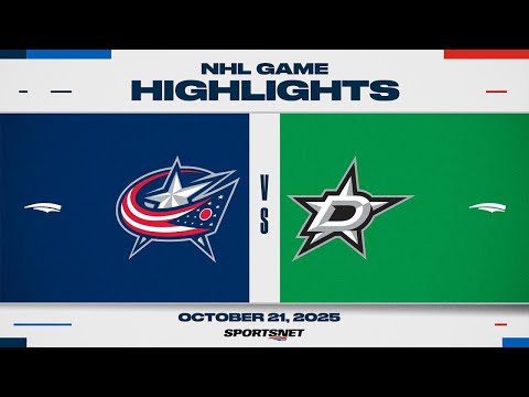 NHL Highlights | Blue Jackets vs. Dallas Stars - October 21, 2025