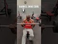 BARBELL DRAG CURL for BIG ARMS