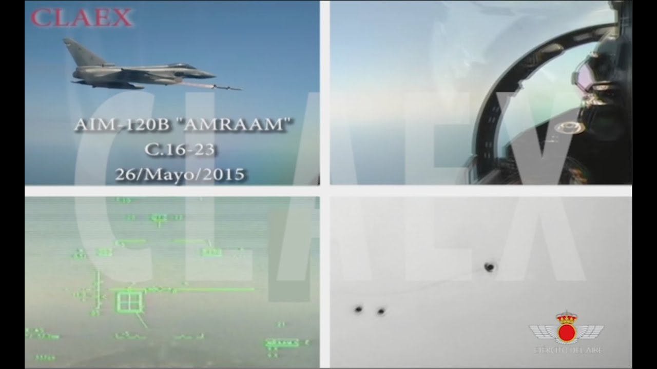 Lanzamiento de misiles AIM-120B, IRIS-T y AIM-9L