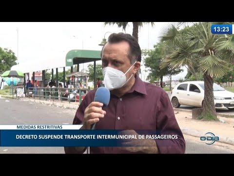 Decreto do Estado limita viagens intermunicipais 31 03 2021