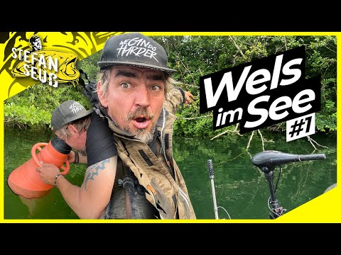 WELS am unbekannten SEE #1 | Suchen und Fangen | WALLERANGELN am Baggersee
