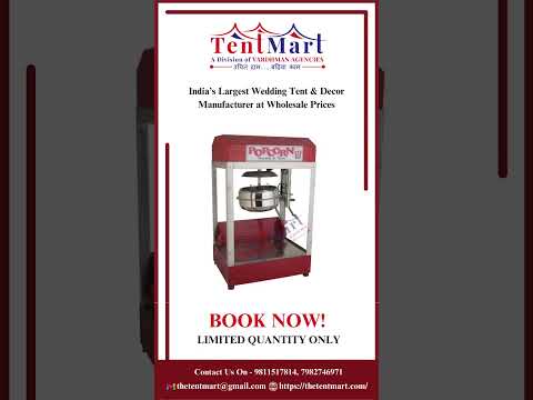 Commercial popcorn machine, up to 5 kg/hr