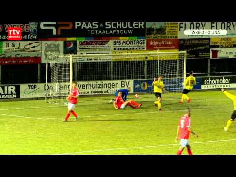 WKE geeft in blessuretijd winst uit handen in topper tegen UNA
