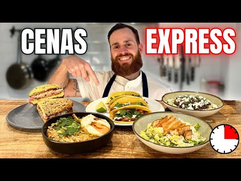 5 Cenas Listas En 15 Minutos o Menos