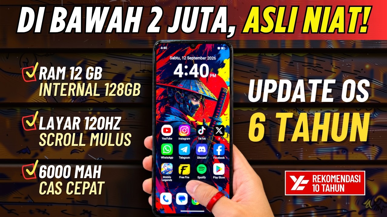 LAGI DICARI!🔥 5 HP (DI BAWAH 2 JUTA) TERBAIK EDISI SEPTEMBER 2026