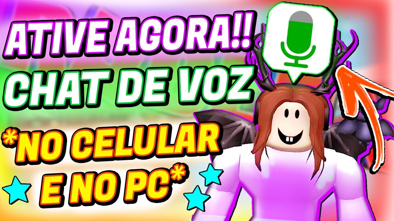 COMO ATIVAR O CHAT DE VOZ NO ROBLOX (PELO CELULAR E PC) *ATIVE AGORA!!* 😱 Roblox Voice Chat