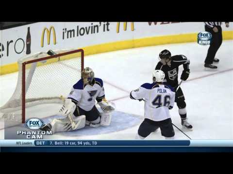 Tyler Toffoli wrist shot goal 2-0 St. Louis Blues vs LA Kings 12/2/13 NHL Hockey.