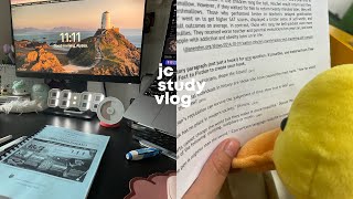 junior college productive study vlog singapore 🧧 | chinese new year, studystudystudy