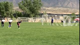 Well placed penalty kick