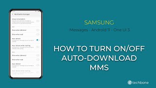 How to Turn On/Off Auto-Download MMS - Samsung Messages [Android 11 - One UI 3]