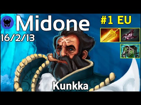 Midone [Secret] plays Kunkka!!! Dota 2 7.21