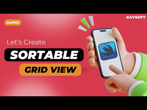 SwiftUI Sortable Grid View | Reorderable Grid | Custom Drag & Drop | Xcode