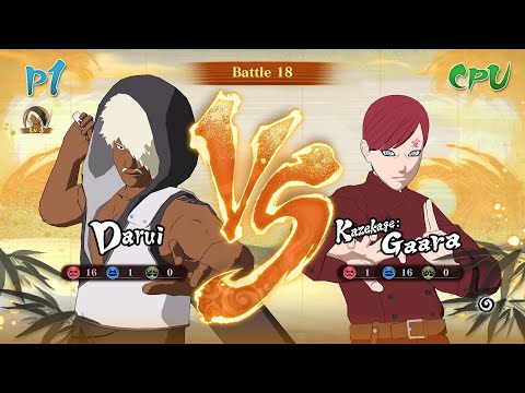 Darui (Raikage) vs Gaara (Boruto) - Naruto X Boruto Ultimate Ninja Storm Connections