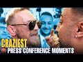 CRAZIEST BOXING PRESS CONFERENCE MOMENTS & NEAR FIGHTS ON FIGHT HUB TV - PART 1