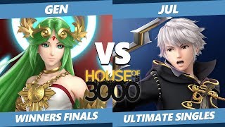 Xeno 204 Winners Finals - Gen (Palutena) Vs. Jul (Robin) Smash Ultimate - SSBU