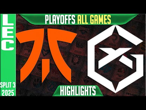 FNC vs GX Highlights ALL GAMES | LEC Playoffs 2025 | Fnatic vs GiantX