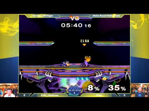 The Big House 4 - Bladewise (Peach) Vs. Gibby (Sheik) - Pools Round 1 - SSBM
