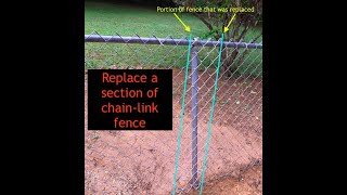 Replace a Section of Chain Link Fence
