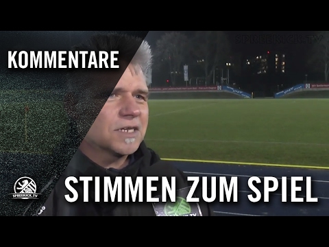 T.Herbst (FC Viktoria) und J.Riedel (SC Staaken) - Stimmen zum Spiel | SPREEKICK.TV