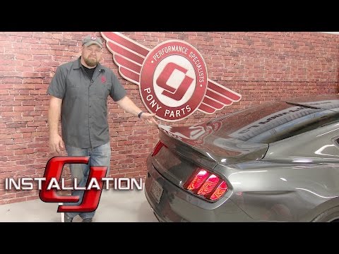 2015-2019 Mustang Fastback Anderson Composites Trunk Lid Type-ST Carbon Fiber W/Spoiler Installation
