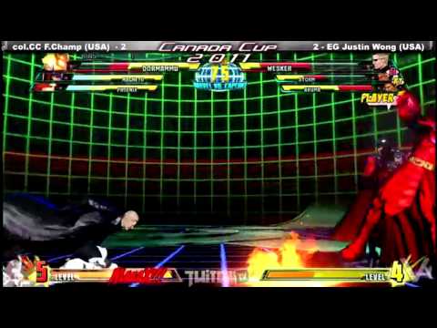 Canada Cup Gaming 2011 MVC3 coL.CC.FChamp vs EG Justin Wong Grand Finals