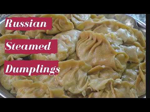 Russian meat dumpling recipe (manti)