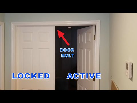 Installing Flush Bolt on Bedroom Double Doors