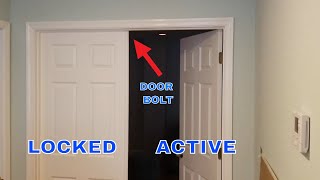 Installing Flush Bolt on Bedroom Double Doors