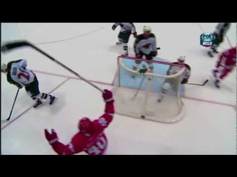 Henrik Zetterberg's Impossible Goal from Datsyuk Amazing pass Jan 25 2013