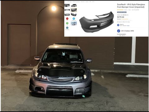 Duraflex VR-S Style Fiberglass Front Bumper Cover Install
