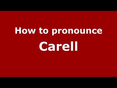 How to pronounce Carell (Italian/Italy) - PronounceNames.com