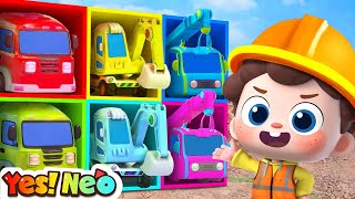 Download lagu Learn Colors with Construction Trucks | Excavator, Loader | Nursery Rhymes & Kids Songs | Yes! Neo mp3