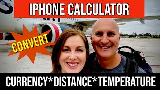 Iphone Ios18 Calculator Converter For Travelers and Cruisers: Currency, Temperature, Distance