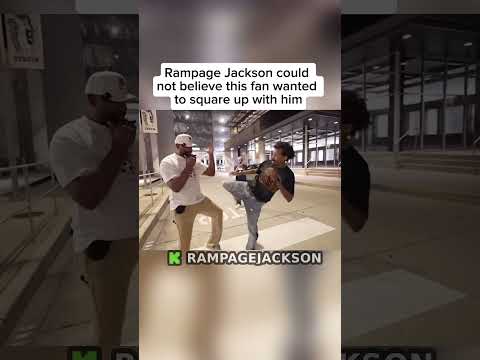 Rampage Jackson didn’t believe a fan wanted to spar him #rampagejackson #ufc ￼￼