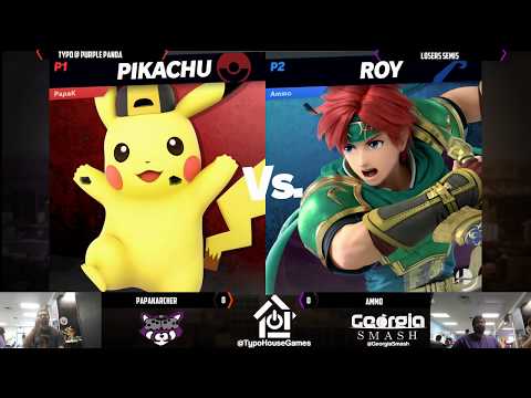 Panda Smash Monday 7/8/19 - PapaKarcher(Pikachu) VS Ammo(Roy) - Losers Semis