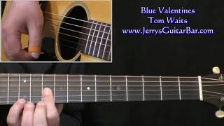 Tom Waits Blue Valentines Intro Guitar Lesson