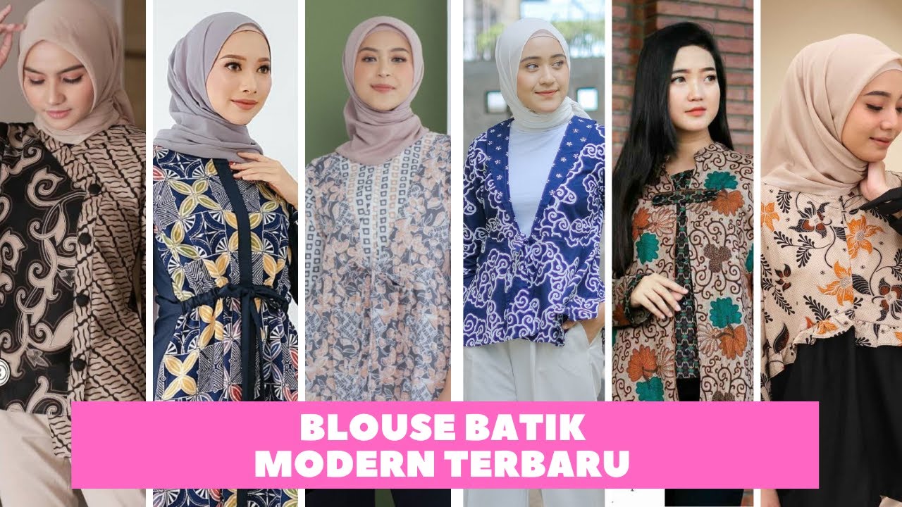 Blouse Batik Modern Terbaru - Batik Tunik