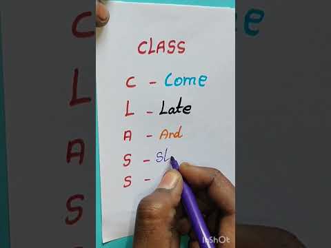Class Full Form #Funny video😊#viralvideo #viral #shorts
