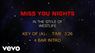 Westlife - Miss You Nights (Karaoke)