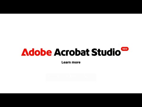 Meet the new Adobe Acrobat Studio