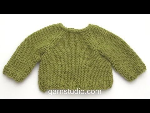 How to work raglan from the bottom up