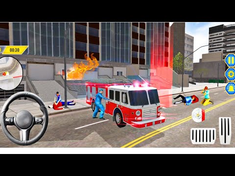 Rescue Fire Truck Simulator 3D - Emergency Firefighter Rescue Game - Android Gameplay #39