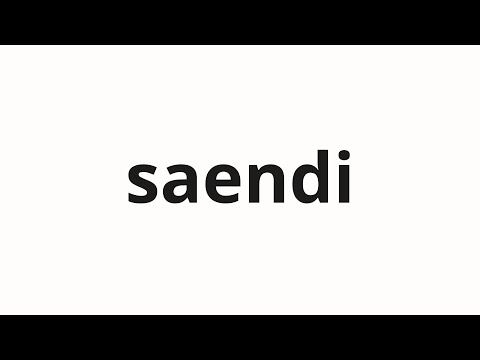 How to pronounce saendi | 샌디 (Sandy in Korean)