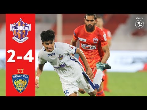 Hero ISL 2018-19 | FC Pune City 2-4 Chennaiyin FC | Highlights