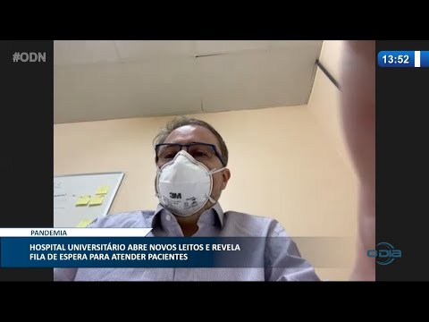 Hospital Universitário abre novos leitos e revela fila de espera para atender pacientes 10 03 2021